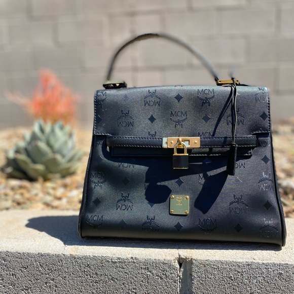 MCM Handbags - SOLD MCM Vintage Visetos Kelly Top Handle Handbag